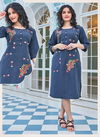 Ft Rashmika 01 Ethnic Wear Wholesale Embroidery Kurti
